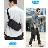 TANTRA Golden Wolf GXB00131 Stylish Cross Body Side Sling Messenger Travel Office Mini Bag for Men Women Daily Use