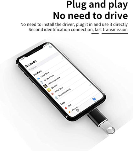 Lightning to USB Camera Adapter,USB 3.0 OTG Data Sync Cable Adapter  Compatible with iPhone/iPad,USB Female Supports Connect Card Reader,U  Disk,Keyboard,USB Flash Drive-Plug&Play 