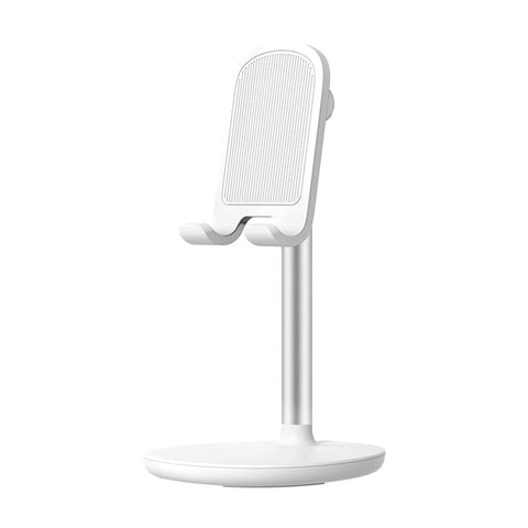 TANTRA Mobile Stand for Table, Desktop Mobile Stand, Phone and Tablet Holder for HomeOffice. for Phones & Tablets with Adjustable Multi-Angle Stand (White)