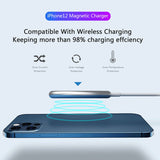 TANTRA Solo Magnetic Wireless Charger 15W Fast Charging Pad with USB-C, Compatible with MagSafe Wireless Charger for iPhone 1212 Mini12 Pro12 Pro maxAirPods 2Pro, Black