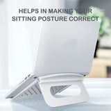 TANTRA Laptop Stand, Folding Stand for Laptop, Portable Laptop Holder (White)
