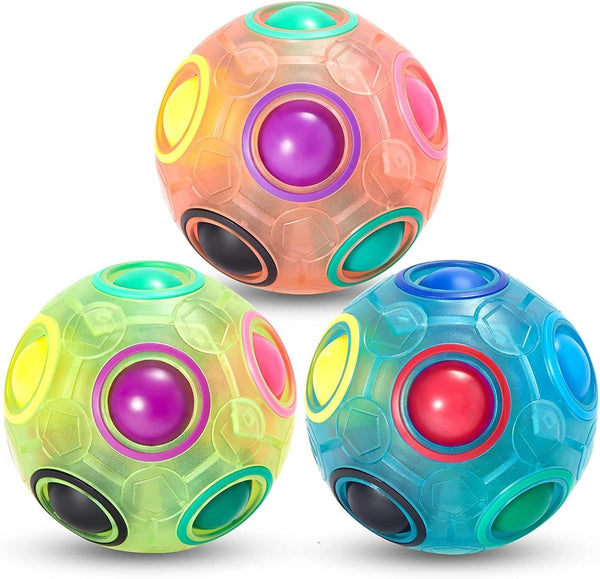 TANTRA Magic Rainbow Ball Goti Fidget brainteaser Toy Puzzle Cube / Ma ...