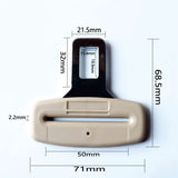 TANTRA Universal Car Seat Belt Buckle Auto Metal Seat Belts Clip Pack of 2 pcs (Beige)…