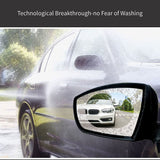 TANTRA Car Mirror Waterproof Anti Fog Film Transparent with Rounded Circle (Pack of 2 Pcs)